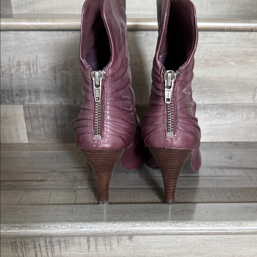 Nine West Wine Slouch Wedge Ankle Boots - Picture 4 of 7